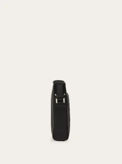 Embossed Gancini crossbody bag - Men