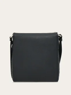Embossed Gancini messenger bag - Men