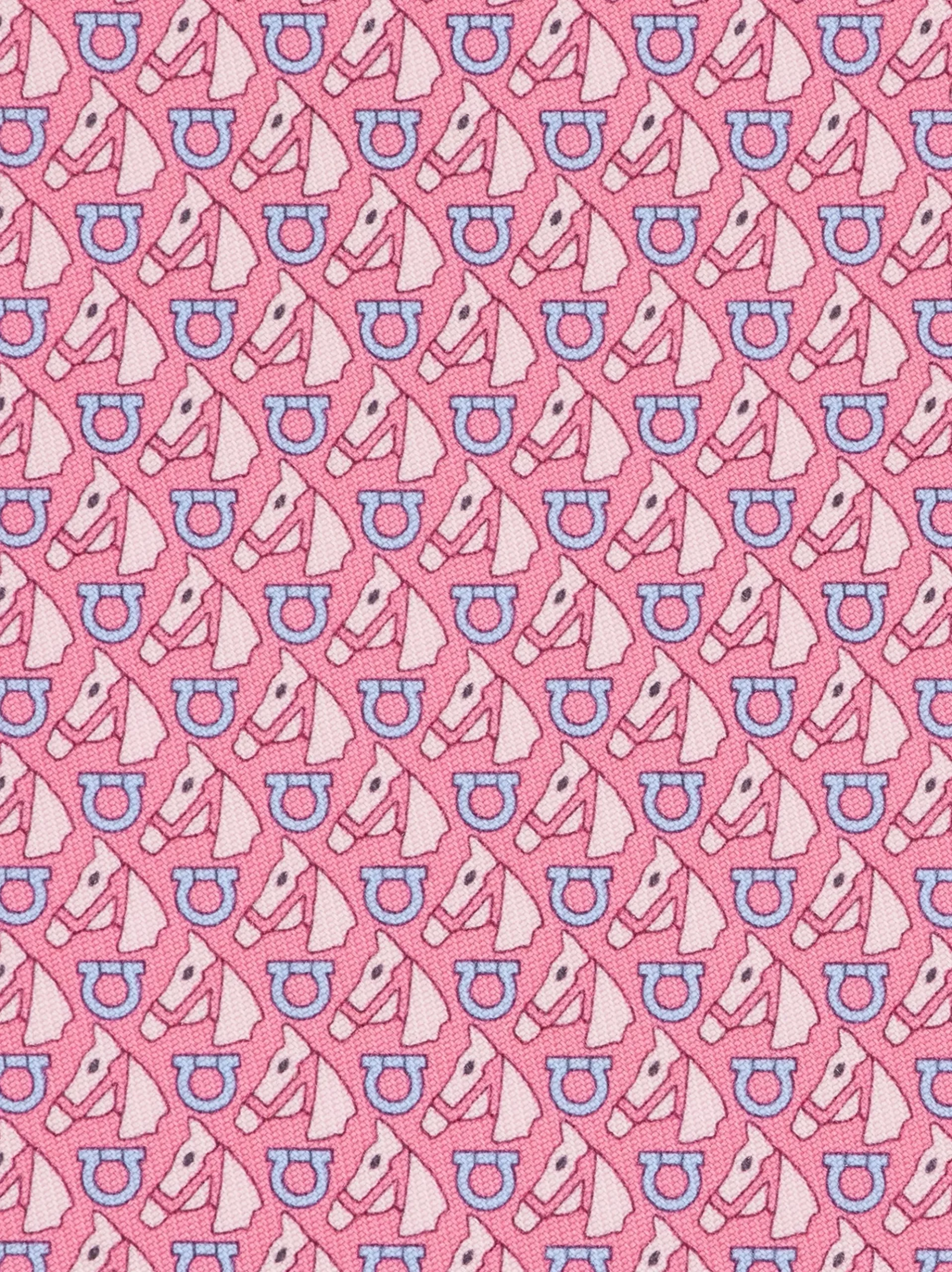 Equestrian print silk tie - Men