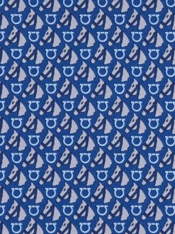 Equestrian print silk tie - Men