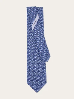 Equestrian print silk tie - Men