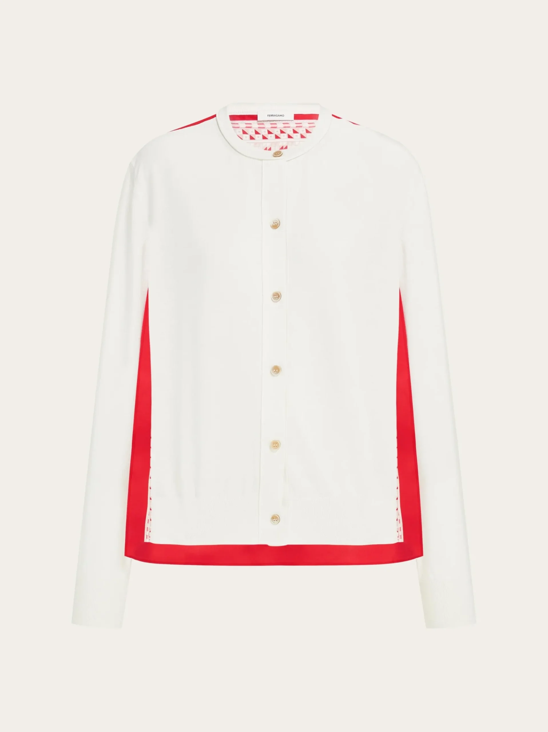 Feather show print crew-neck cardigan - Women