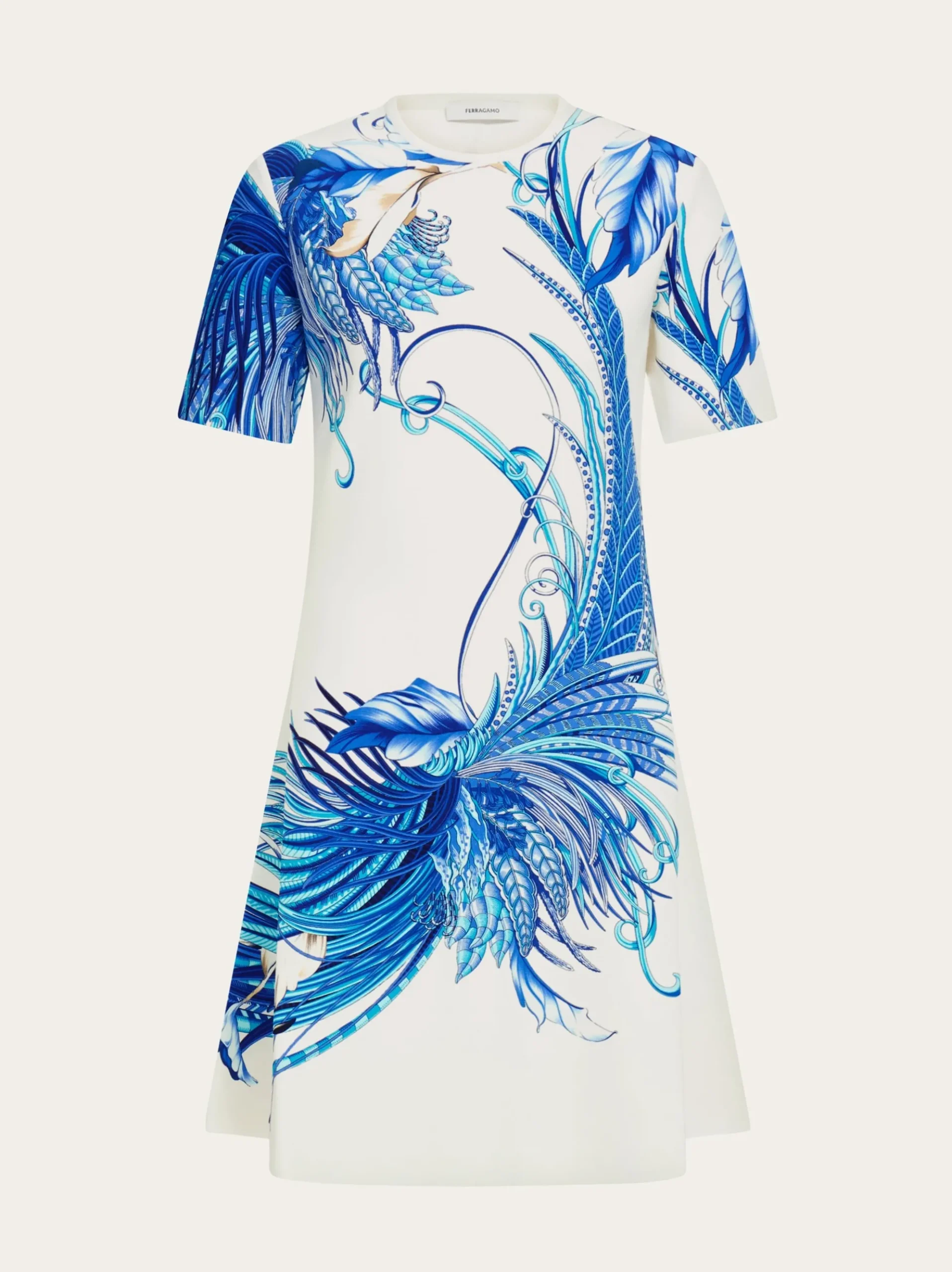Feather show print dress - Women