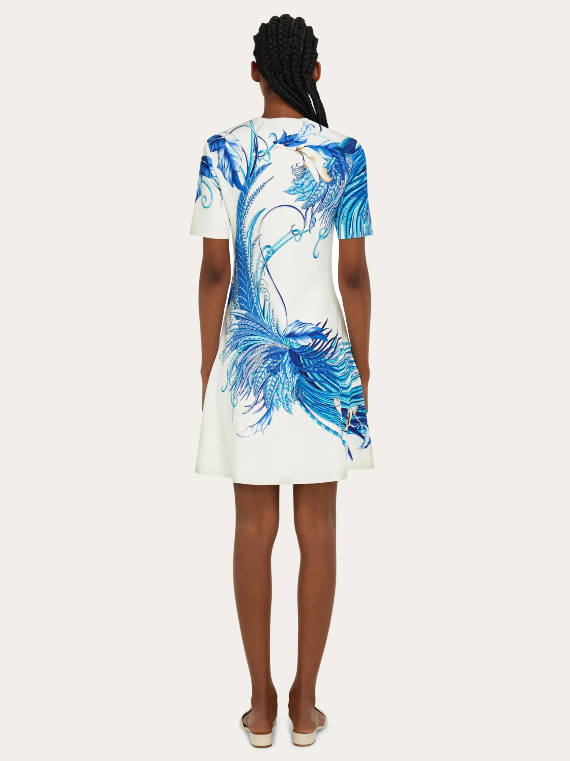 Feather show print dress - Women