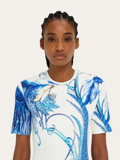 Feather show print dress - Women