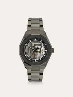 Ferragamo Edge Skeleton Watch - Men