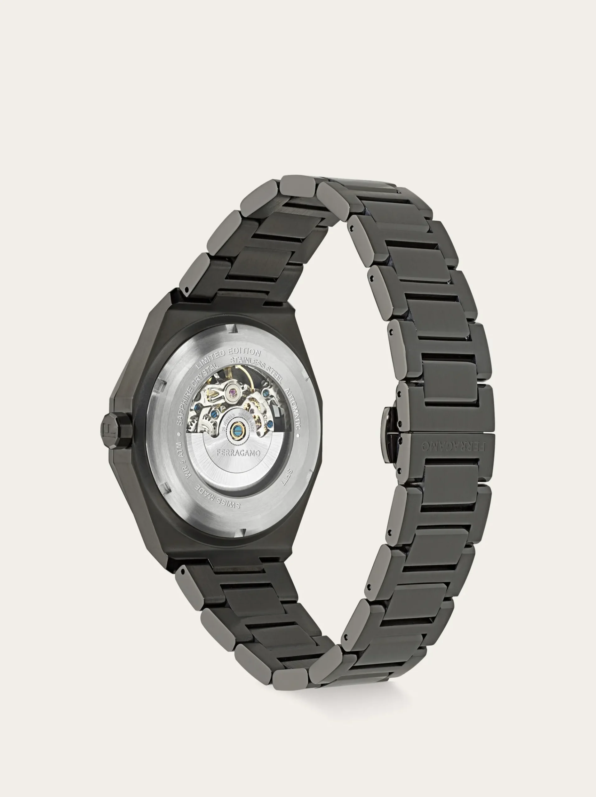 Ferragamo Edge Skeleton Watch - Men