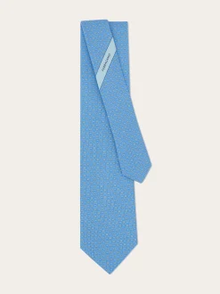 Ferragamo Monogram print silk tie - Men