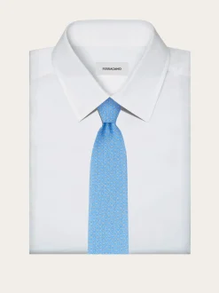 Ferragamo Monogram print silk tie - Men
