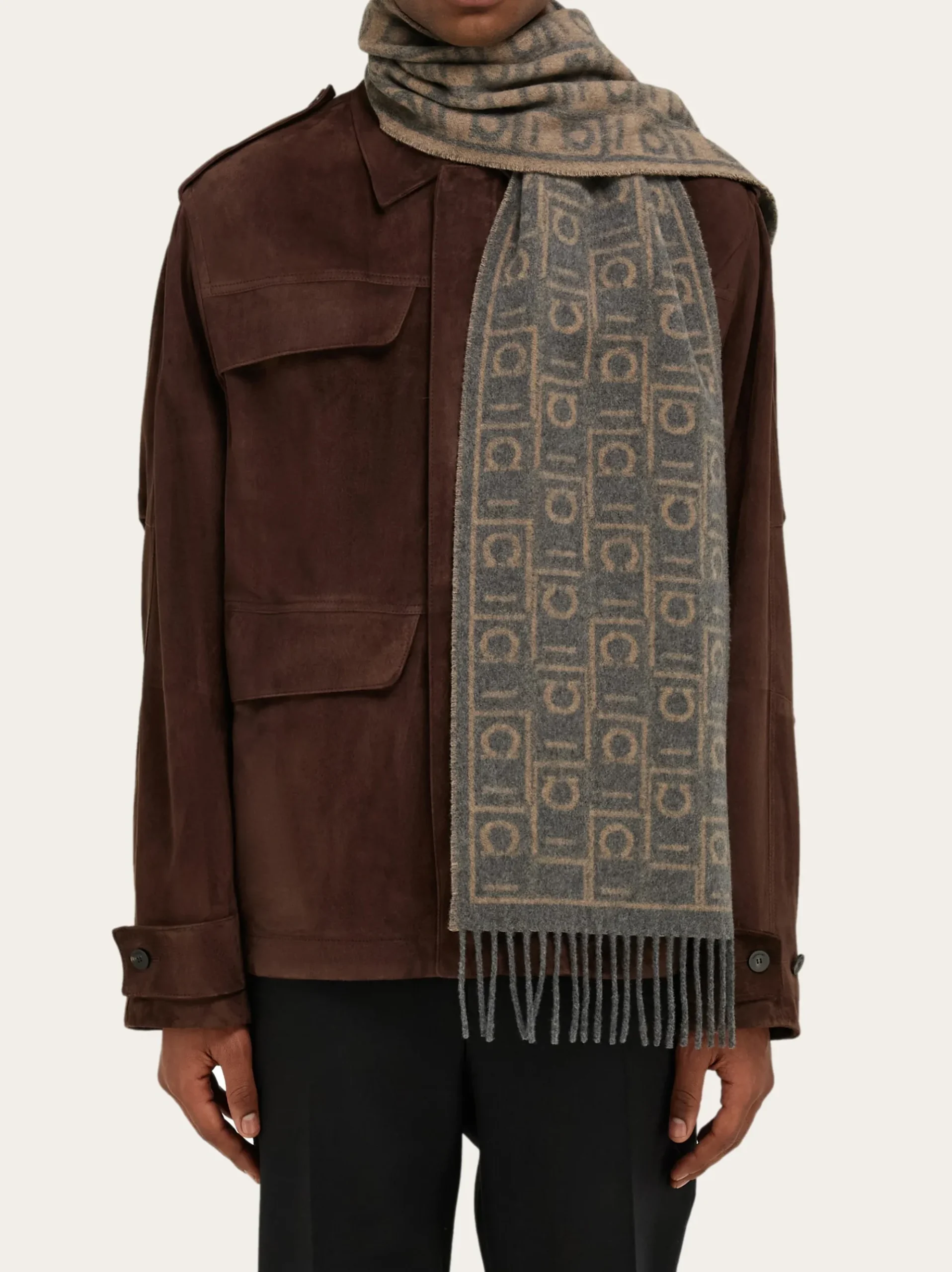 Ferragamo Monogram scarf - Men