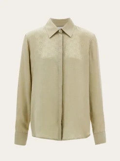 Ferragamo Monogram silk shirt - Women