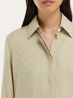 Ferragamo Monogram silk shirt - Women