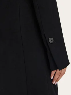 Fitted single breasted coat - Women