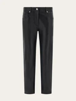 Five pocket trouser in nappa - Women