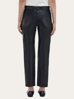 Five pocket trouser in nappa - Women