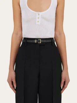 Fixed Gancini Belt - Women
