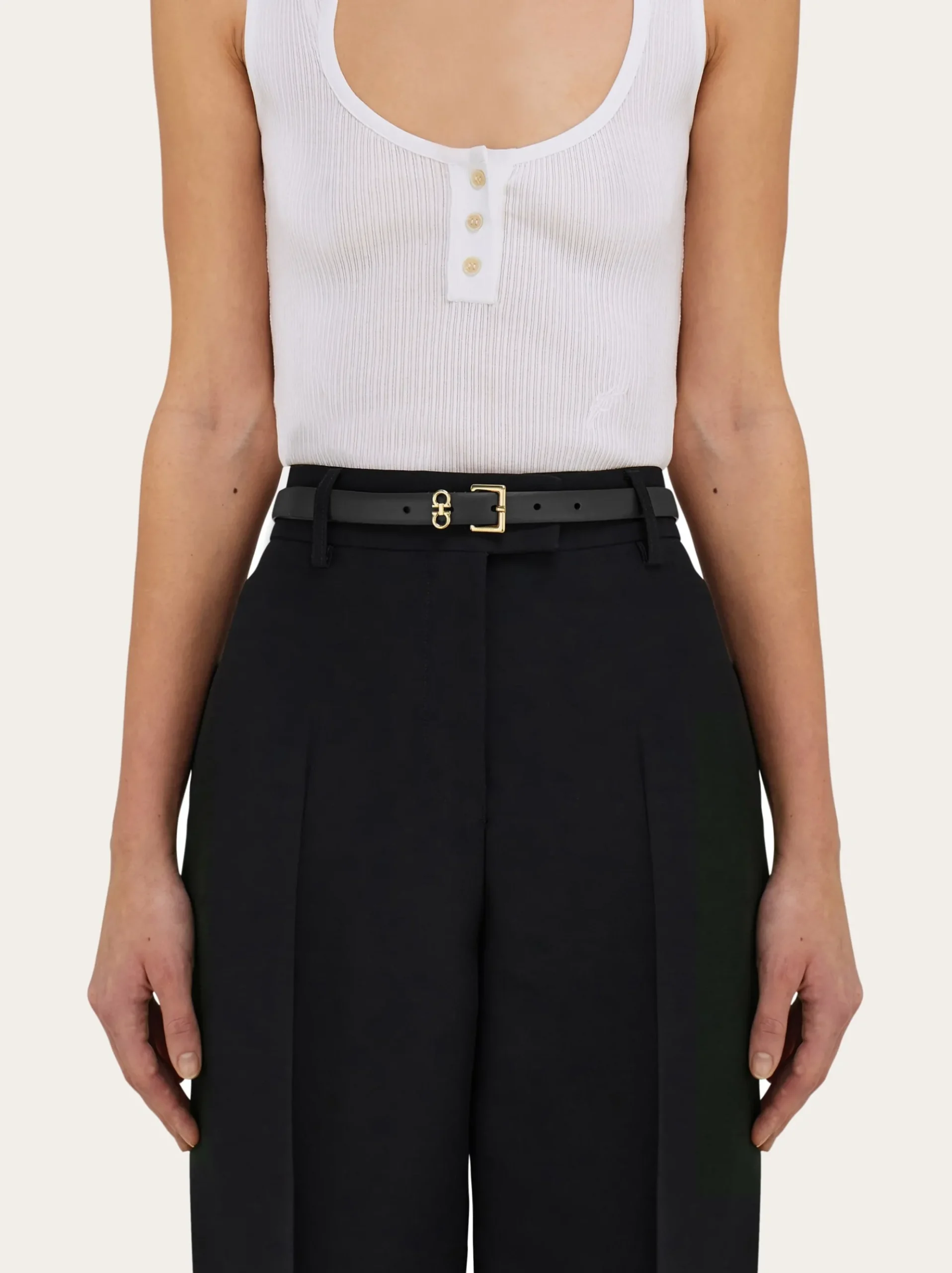 Fixed Gancini Belt - Women