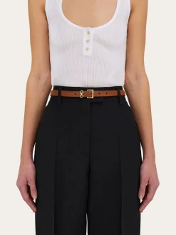 Fixed Gancini Belt - Women