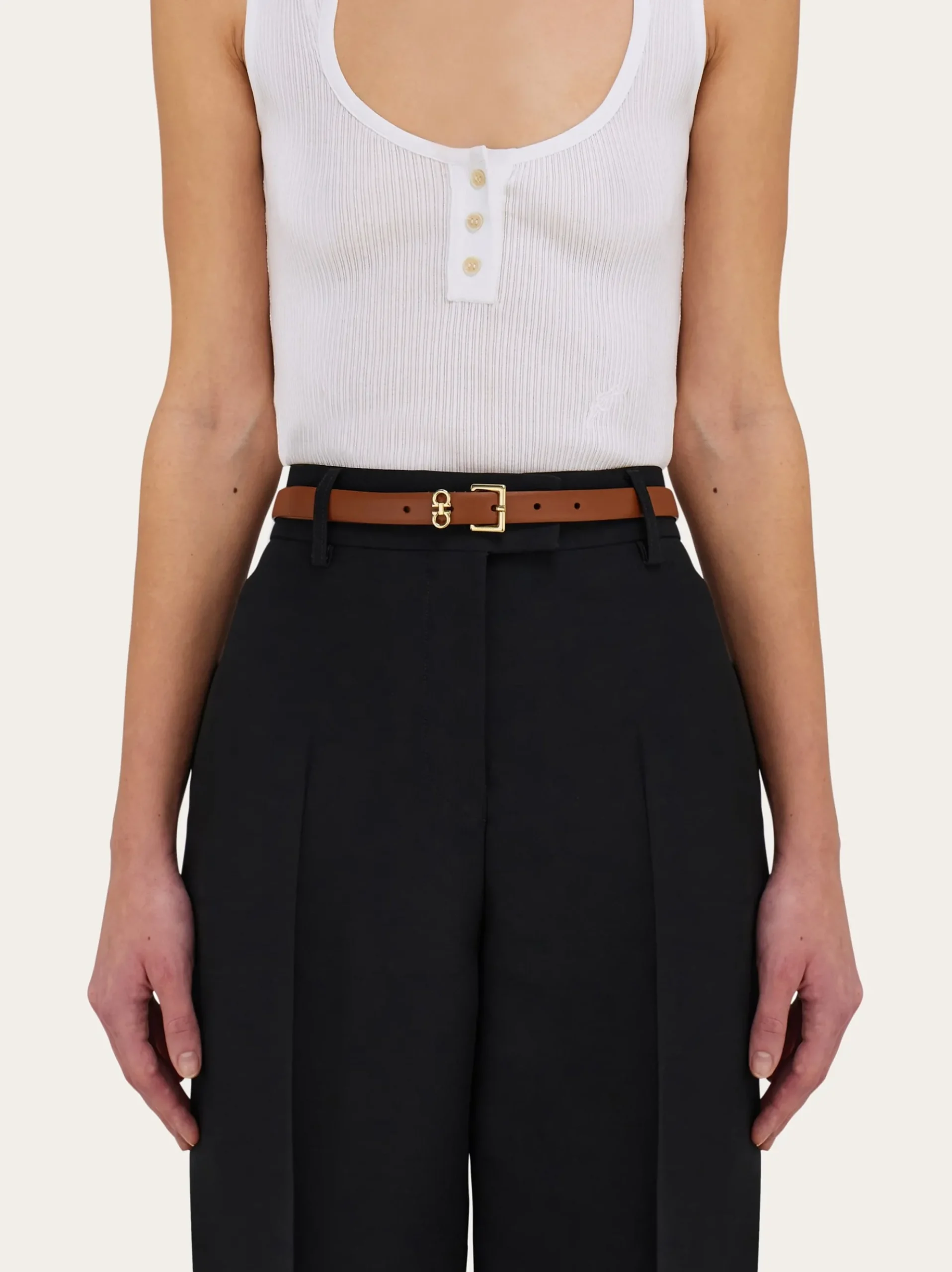 Fixed Gancini Belt - Women