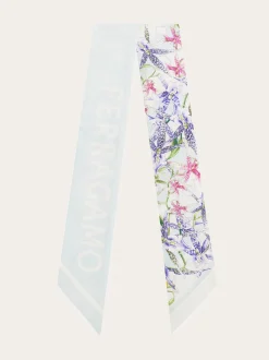 Floral bloom print silk mini bandeau - Women