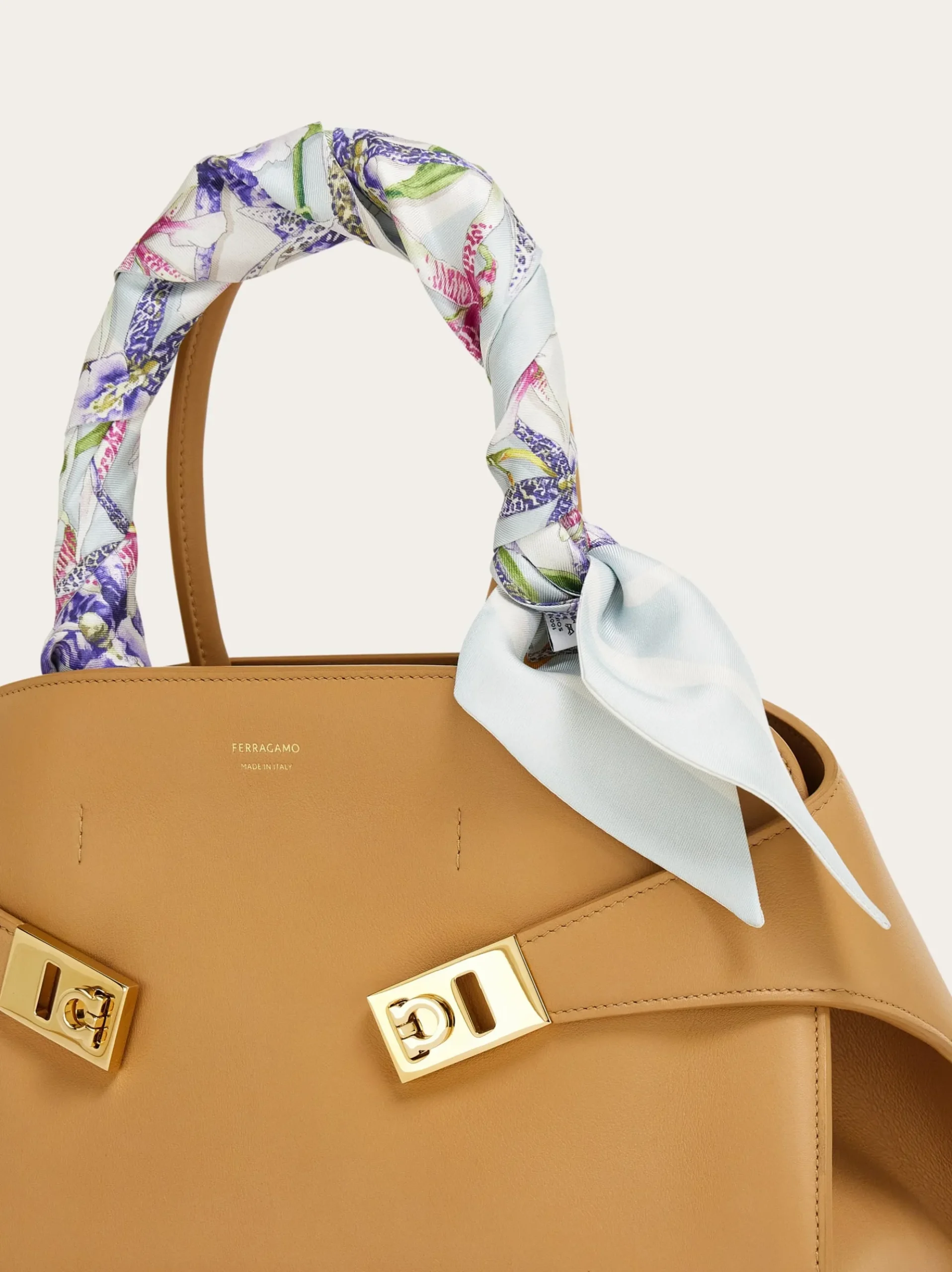 Floral bloom print silk mini bandeau - Women