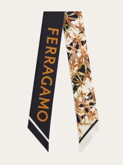 Floral bloom print silk mini bandeau - Women
