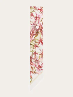 Floral bloom print silk mini bandeau - Women