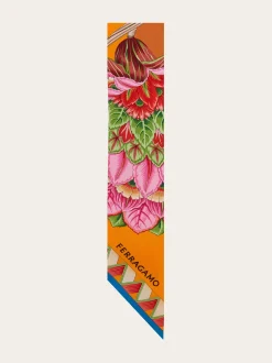Flowers and Butterflies print silk mini bandeau - Women