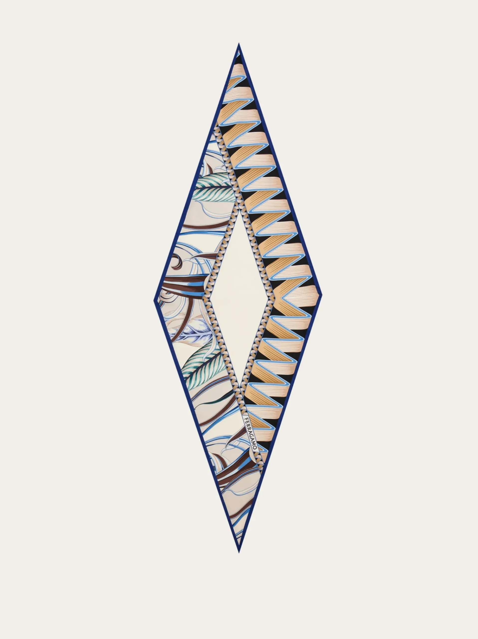 Flowers and Butterflies print diamond scarf - Women
