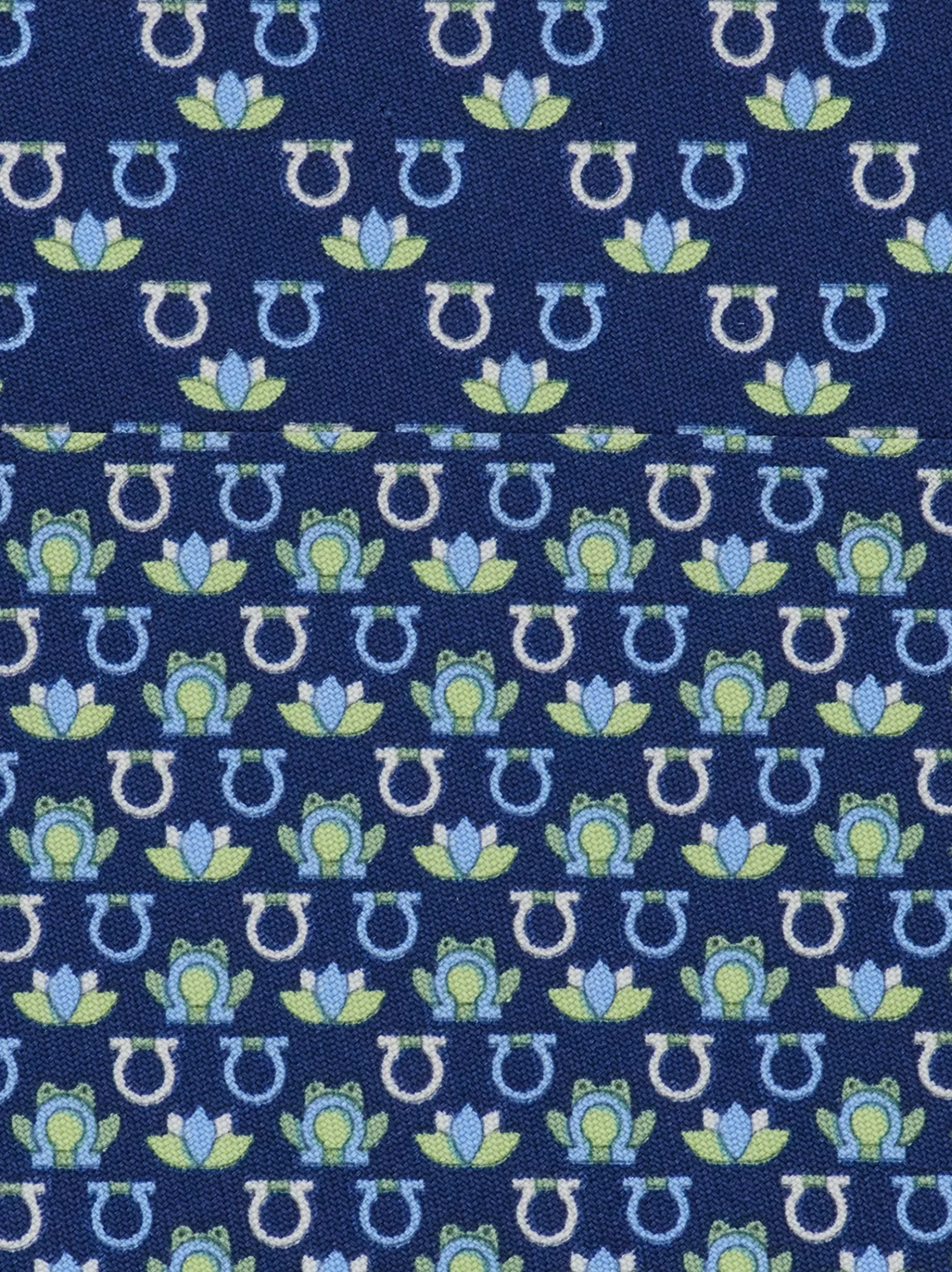 Frog print silk tie - Men