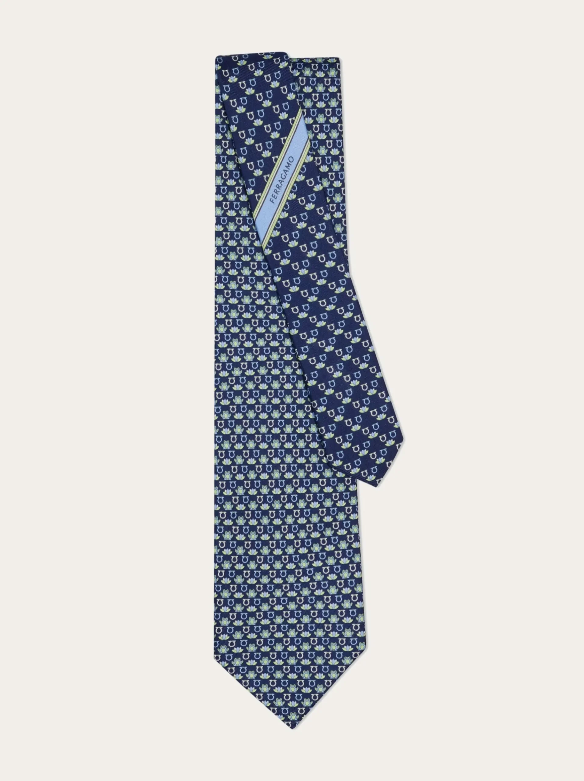 Frog print silk tie - Men