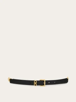 Gancini belt with chain - Women