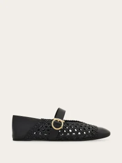 Gancini buckle ballet flat - Women