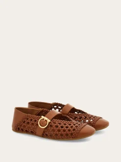 Gancini buckle ballet flat - Women