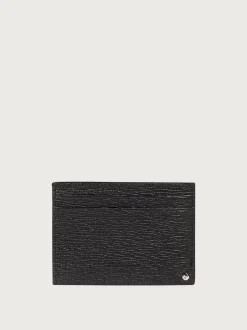 Gancini card holder with pull-out ID window - Men
