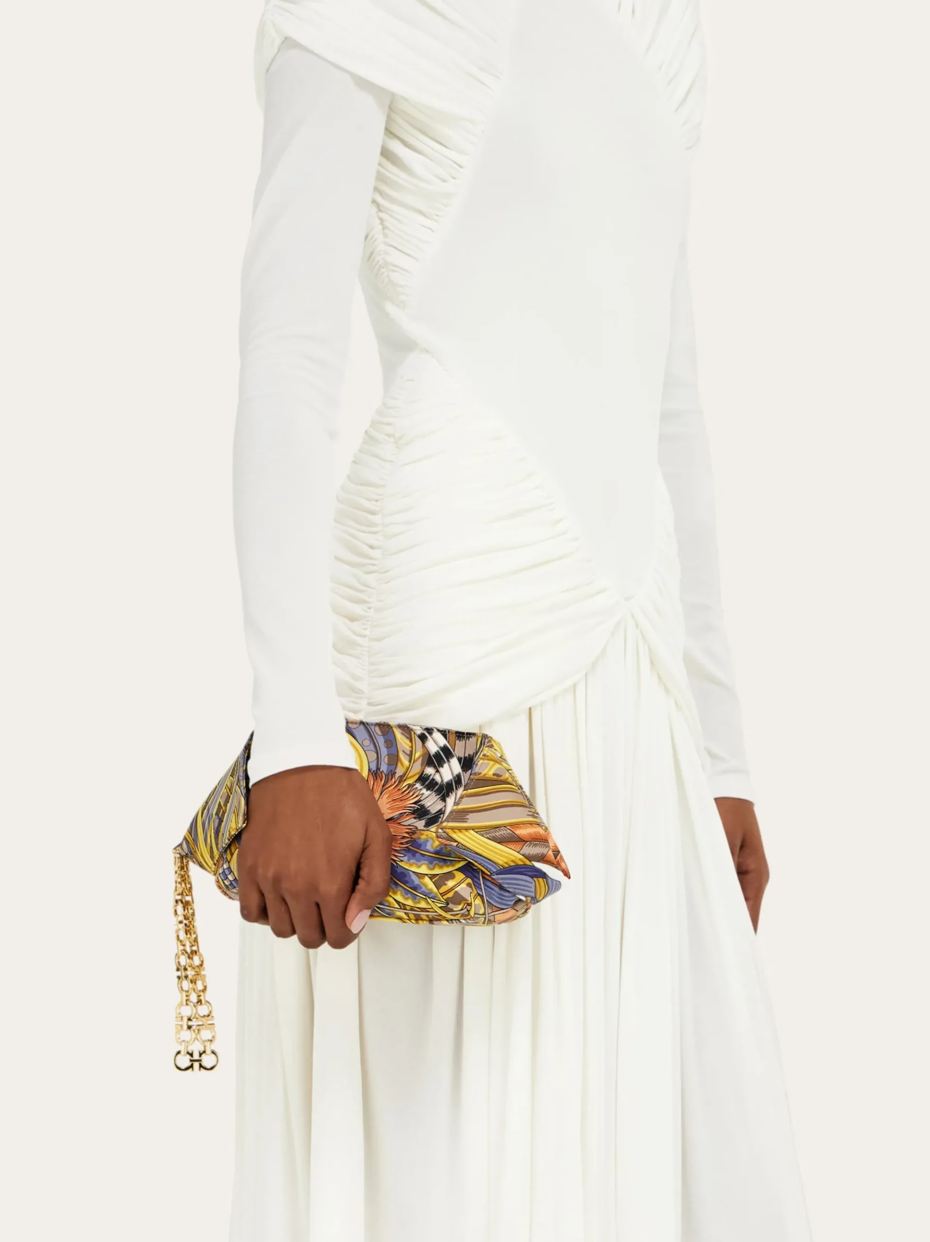 Gancini chain folded clutch - Women