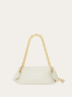 Gancini chain folded shoulder bag (S) - Women
