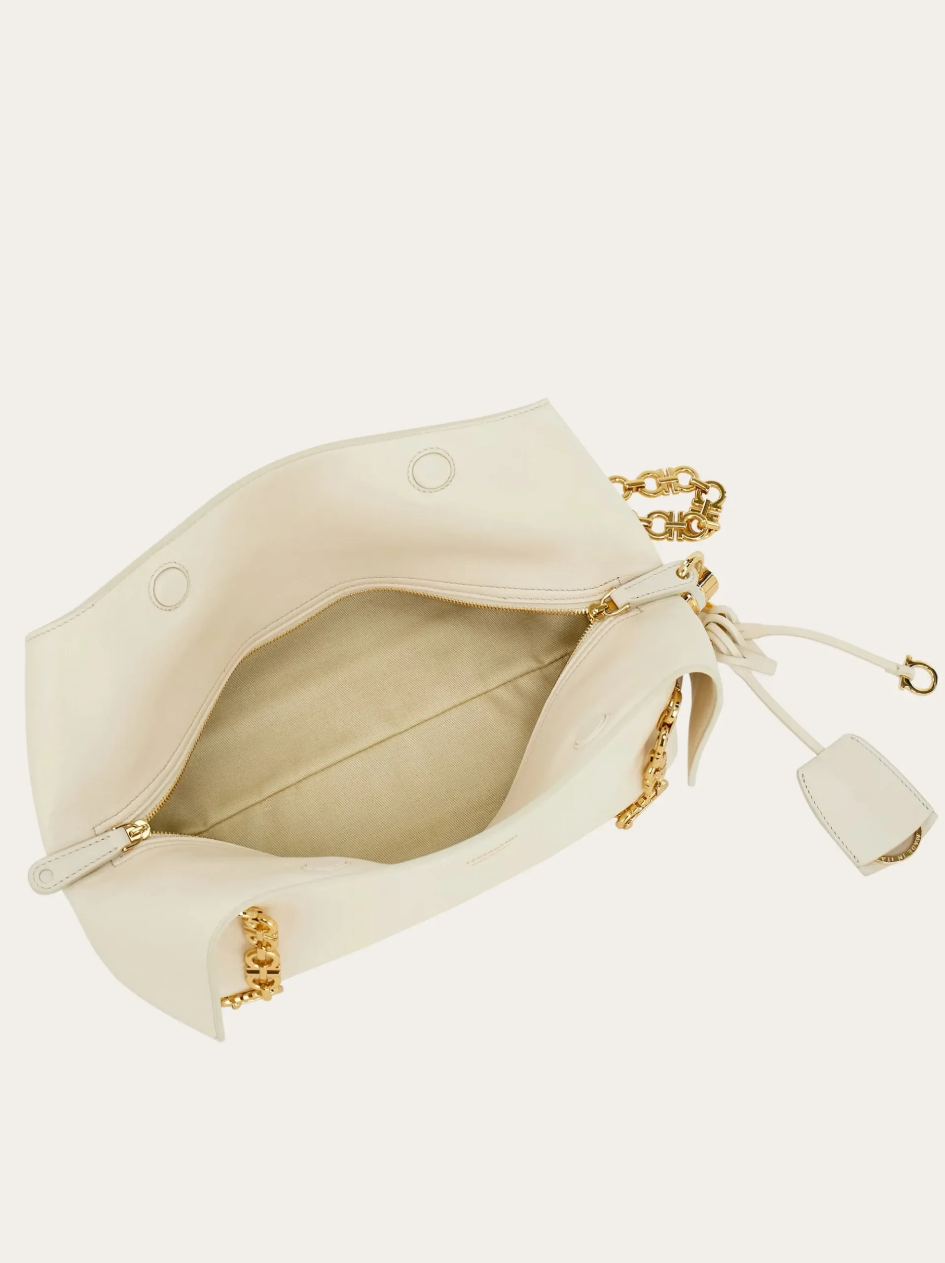 Gancini chain folded shoulder bag (S) - Women