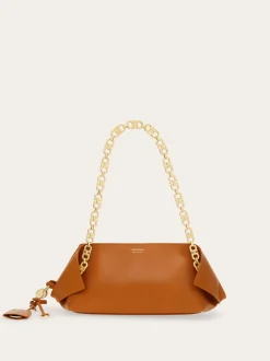 Gancini chain folded shoulder bag (S) - Women