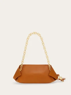 Gancini chain folded shoulder bag (S) - Women