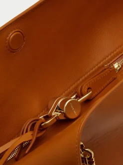 Gancini chain folded shoulder bag (S) - Women