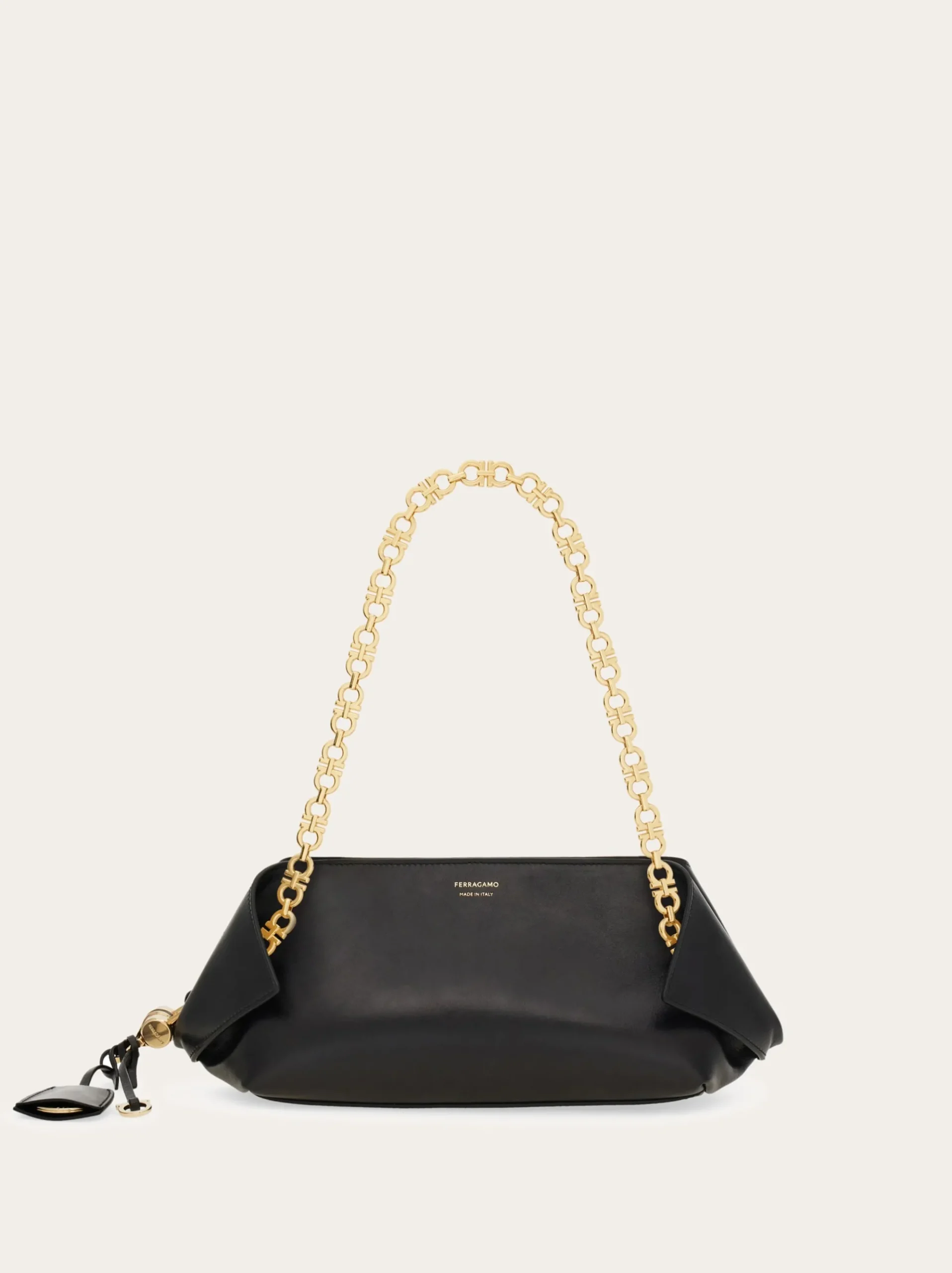 Gancini chain folded shoulder bag (S) - Women