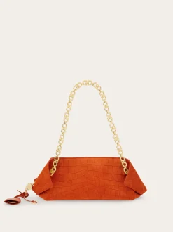 Gancini chain folded shoulder bag (S) - Women