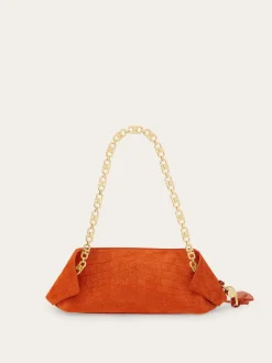 Gancini chain folded shoulder bag (S) - Women