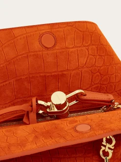 Gancini chain folded shoulder bag (S) - Women