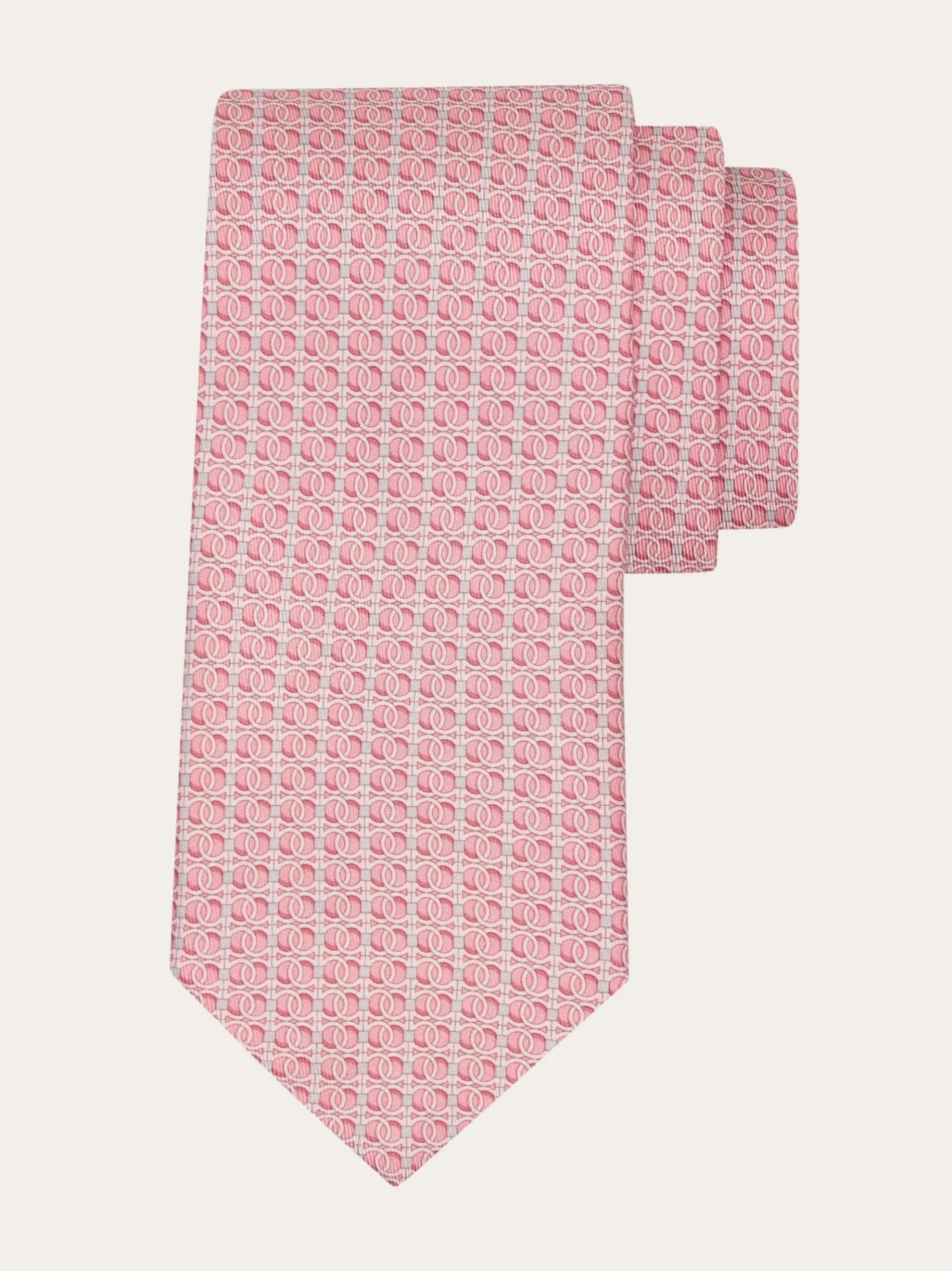 Gancini chain print silk tie - Men