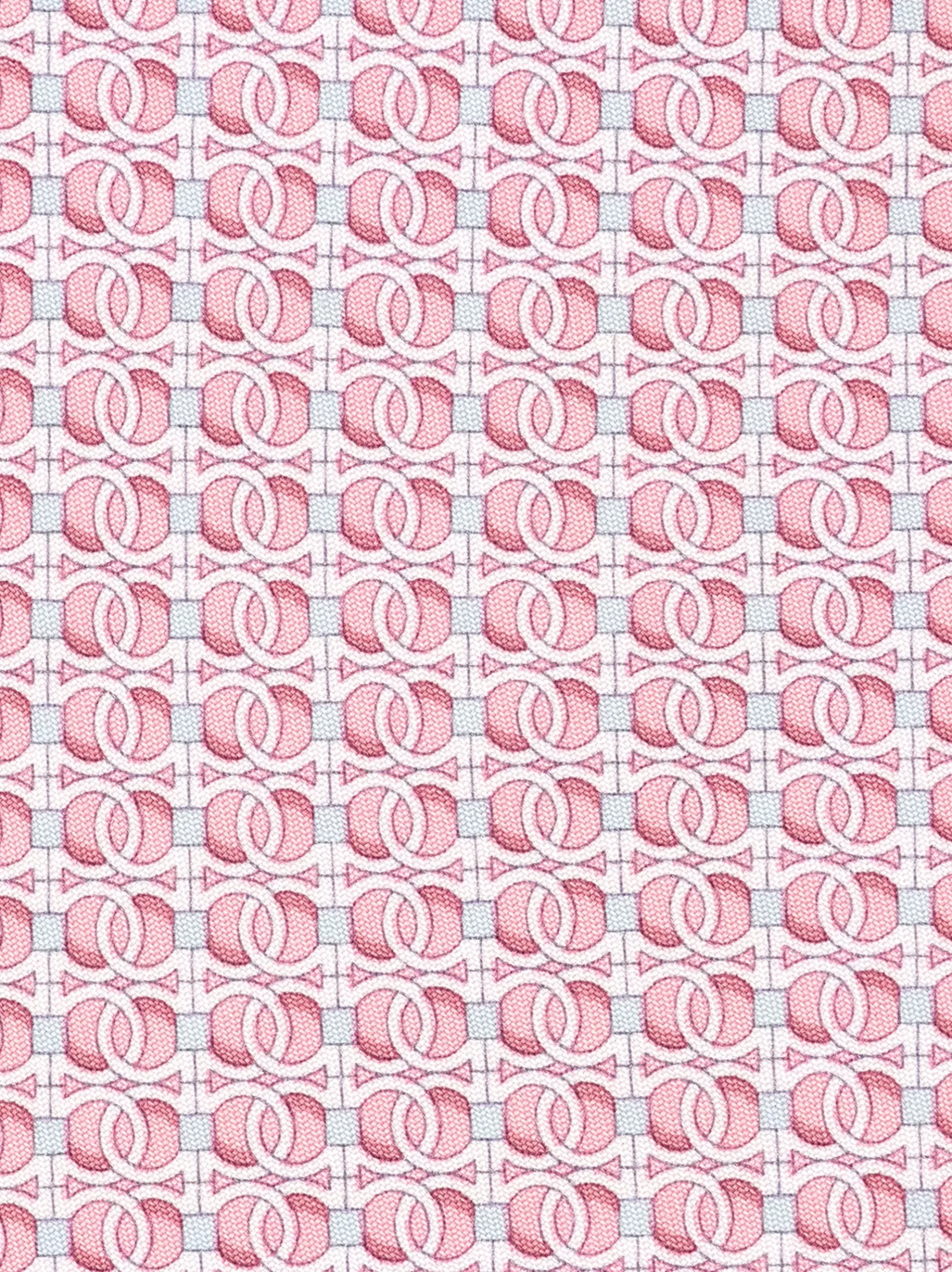Gancini chain print silk tie - Men