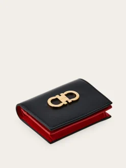 Gancini compact wallet - Women