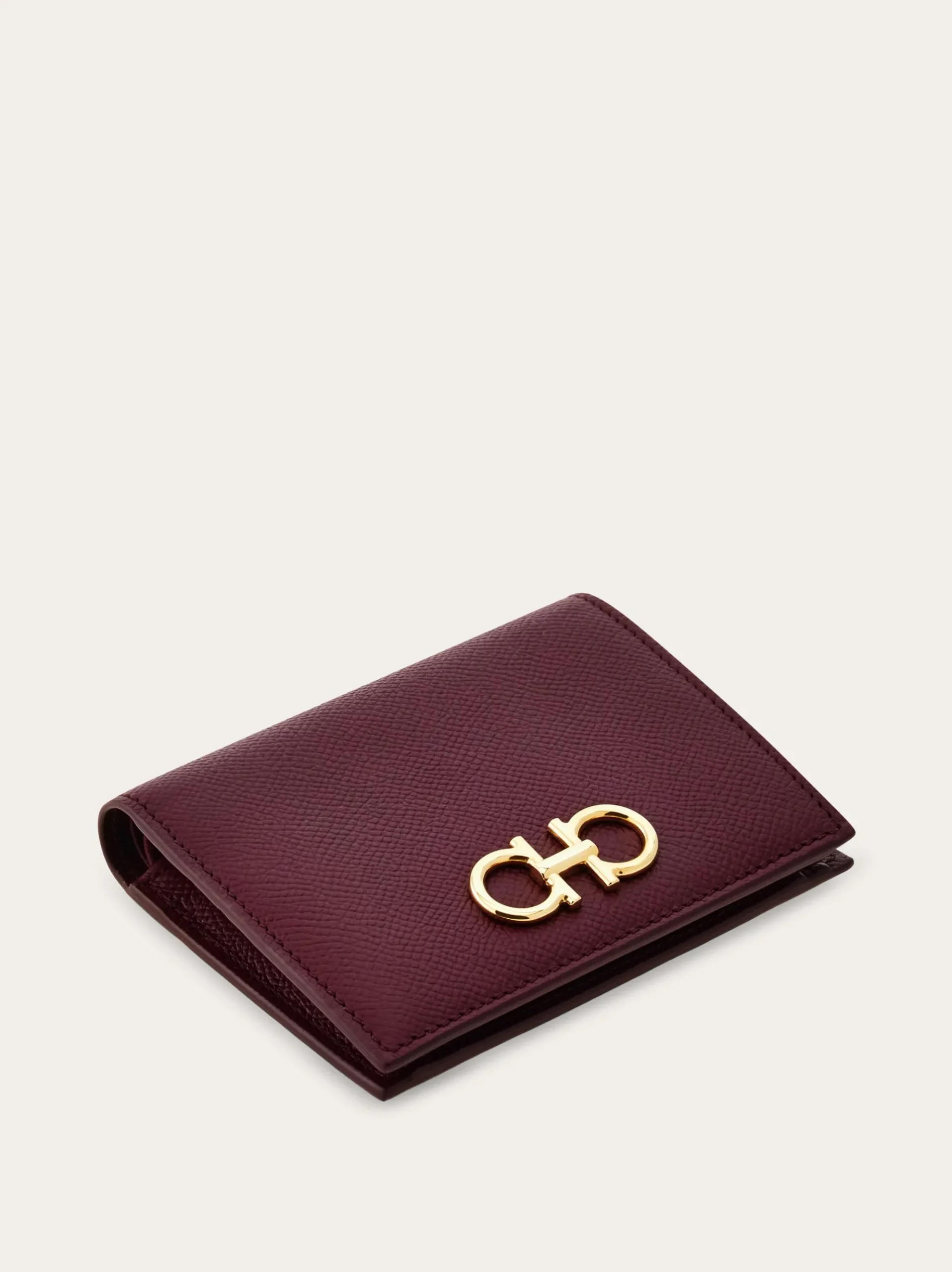 Gancini compact wallet - Women