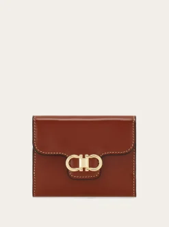 Gancini compact wallet - Women